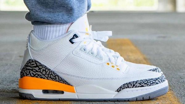 Nike Air Jordan 3 Retro Laser Sko Til Damer Orange