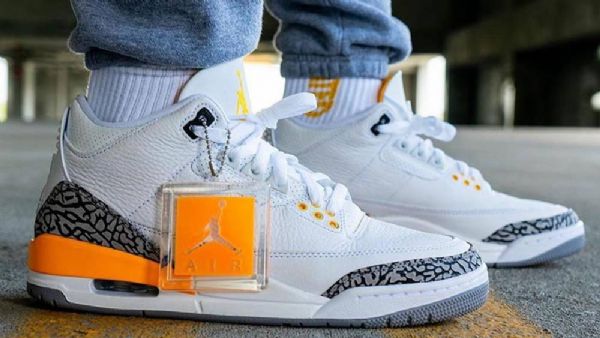 Nike Air Jordan 3 Retro Laser Sko Til Damer Orange