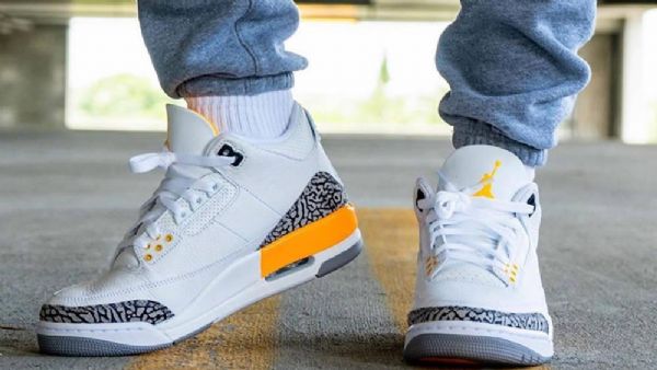 Nike Air Jordan 3 Retro Laser Sko Til Damer Orange