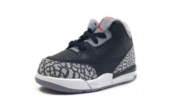 Nike Air Jordan 3 Retro Og Td Sko Til Børn Sort