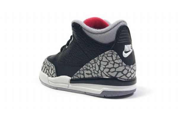Nike Air Jordan 3 Retro Og Td Sko Til Børn Sort