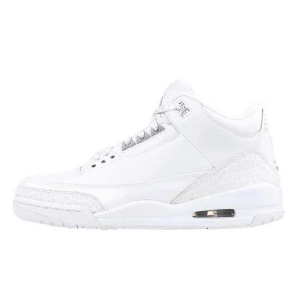 Nike Air Jordan 3 Retro Pure Money Sko Til Mænd Hvid