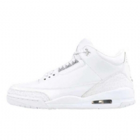 Nike Air Jordan 3 Retro Pure Money Sko Til Mænd Hvid