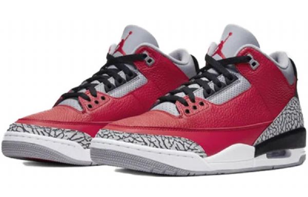 Nike Air Jordan 3 Retro Se Basketball Sko Til Mænd Rød Grå