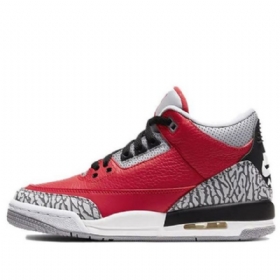 Nike Air Jordan 3 Retro Se Gs Basketball Sko Til Mænd Rød Grå