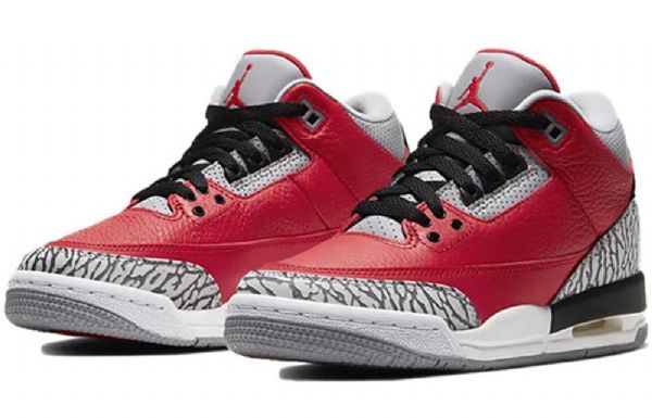 Nike Air Jordan 3 Retro Se Gs Basketball Sko Til Mænd Rød Grå