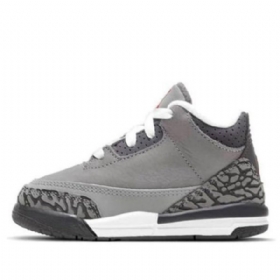 Nike Air Jordan 3 Retro Td Basketball Sko Til Børn Grå