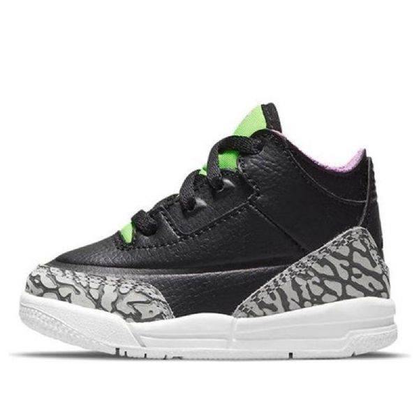 Nike Air Jordan 3 Retro Td Sko Til Børn Grøn