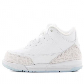 Nike Air Jordan 3 Retro Td Sko Til Børn Hvid