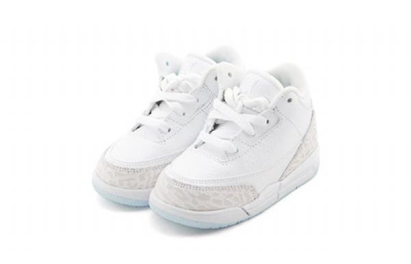 Nike Air Jordan 3 Retro Td Sko Til Børn Hvid
