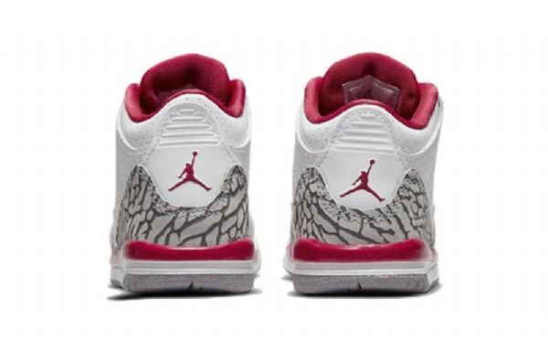 Nike Air Jordan 3 Retrot Sko Til Børn Hvid Rød