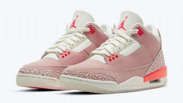 Nike Air Jordan 3 Rust Sko Til Damer Lyserød
