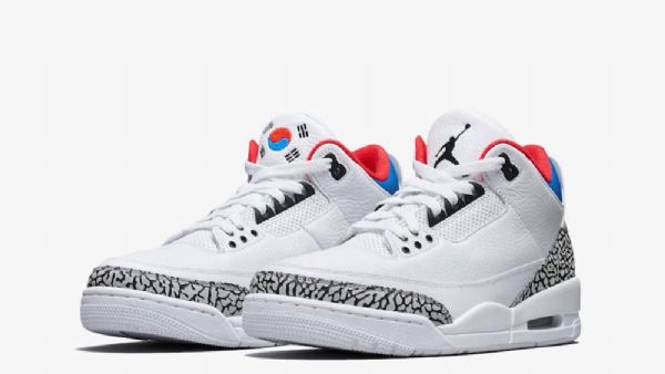 Nike Air Jordan 3 Seoul Sko Til Mænd Hvid