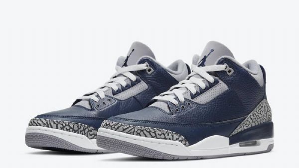 Nike Air Jordan 3 Sko Til Damer Marineblå