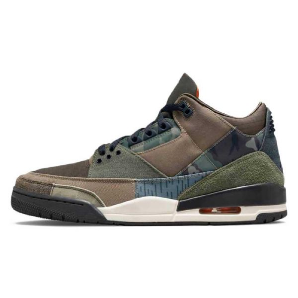 Nike Air Jordan 3 Sko Til Mænd Camouflage Grøn Brun