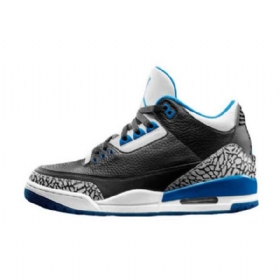 Nike Air Jordan 3 Sportssko Til Mænd Sort Blå