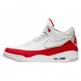 Nike Air Jordan 3 Tinker Sko Til Mænd Hvid Rød
