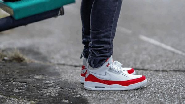 Nike Air Jordan 3 Tinker Sko Til Mænd Hvid Rød