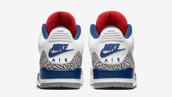 Nike Air Jordan 3 True Sko Til Mænd Hvid Blå