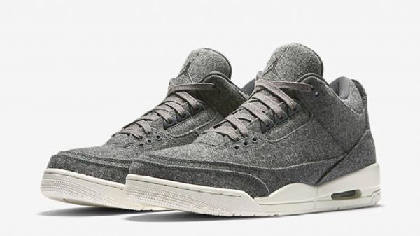 Nike Air Jordan 3 Uldsko Til Mænd Grå