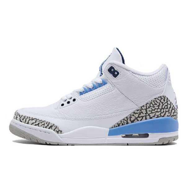Nike Air Jordan 3 Unc Sko Til Mænd Hvid