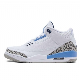 Nike Air Jordan 3 Unc Sko Til Mænd Hvid