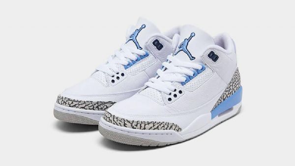 Nike Air Jordan 3 Unc Sko Til Mænd Hvid