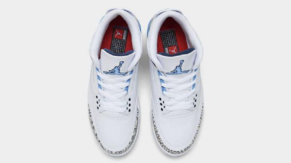 Nike Air Jordan 3 Unc Sko Til Mænd Hvid