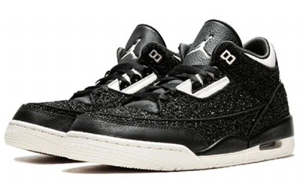 Nike Anna Wintour Air Jordan 3 Retro Basketball Sko Til Damer Sort