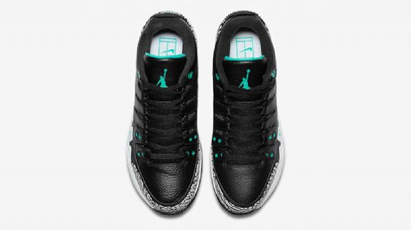 Nike Zoom Vapor Air Jordan 3 Atmos Jade Sko Til Mænd Sort