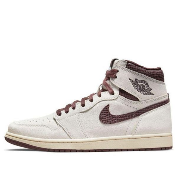 Nike A Ma Maniére Air Jordan 1 Høje Overdele Og Retro Basketball Sko Til Mænd Lysegrå