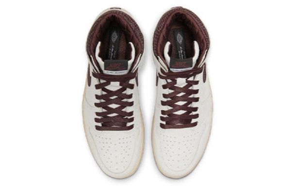 Nike A Ma Maniére Air Jordan 1 Høje Overdele Og Retro Basketball Sko Til Mænd Lysegrå