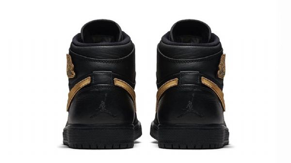 Nike Air Jordan 1 Bhm Sko Til Mænd Sort Guld