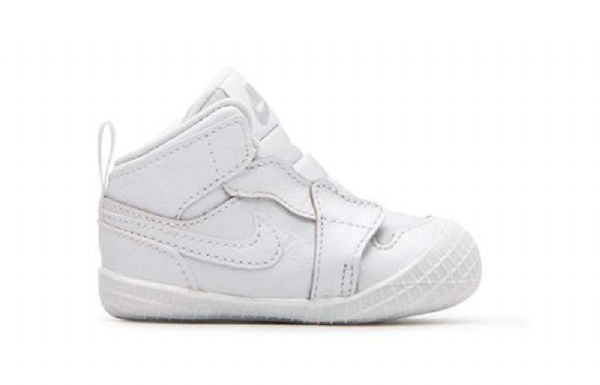 Nike Air Jordan 1 Bootie Cb Retro Basketball Sko Til Børn Hvid