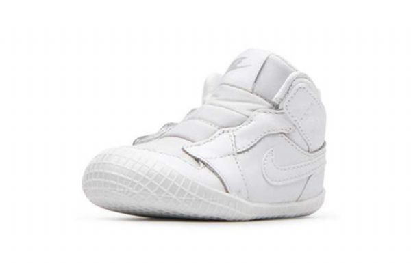 Nike Air Jordan 1 Bootie Cb Retro Basketball Sko Til Børn Hvid