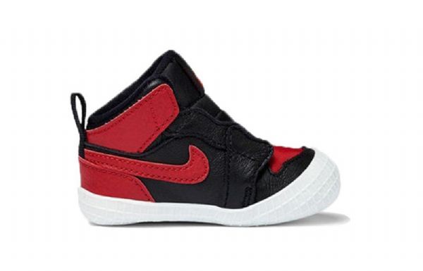Nike Air Jordan 1 Bootie Cb Retro Basketball Sko Til Børn Sort Rød