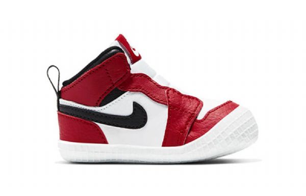 Nike Air Jordan 1 Bootie Td Sko Til Børn Hvid Rød