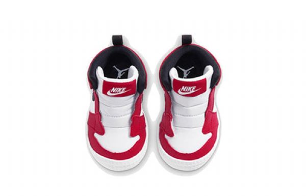 Nike Air Jordan 1 Bootie Td Sko Til Børn Hvid Rød