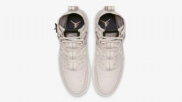 Nike Air Jordan 1 Cargo Cream Sko Til Mænd Grå