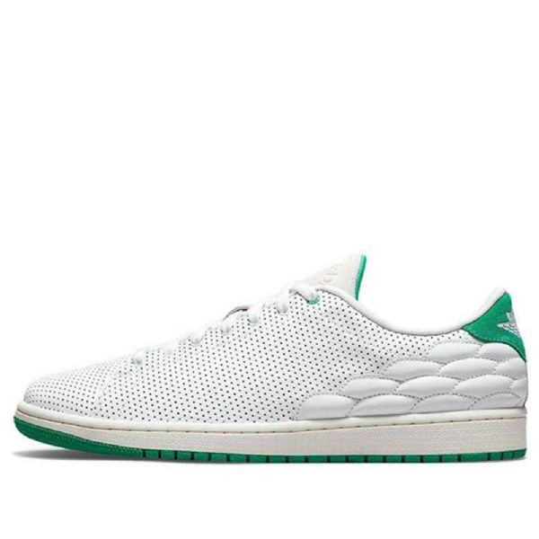 Nike Air Jordan 1 Center Court Retro Basketball Sko Til Mænd Hvid Grøn