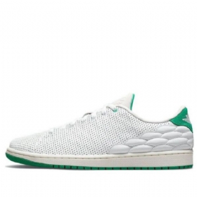 Nike Air Jordan 1 Center Court Retro Basketball Sko Til Mænd Hvid Grøn