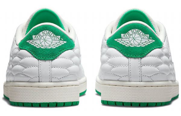 Nike Air Jordan 1 Center Court Retro Basketball Sko Til Mænd Hvid Grøn