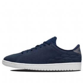 Nike Air Jordan 1 Center Court Retro Basketball Sko Til Mænd Mørkeblå Blå