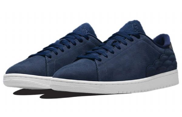 Nike Air Jordan 1 Center Court Retro Basketball Sko Til Mænd Mørkeblå Blå