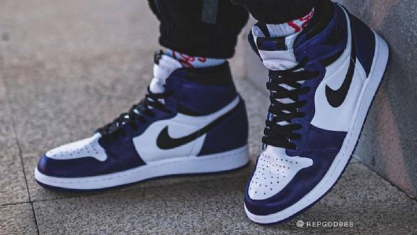 Nike Air Jordan 1 Court 2020 Sko Til Mænd Lilla