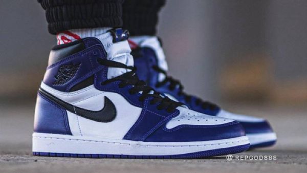 Nike Air Jordan 1 Court 2020 Sko Til Mænd Lilla