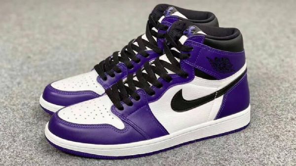 Nike Air Jordan 1 Court 2020 Sko Til Mænd Lilla