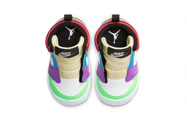 Nike Air Jordan 1 Crib Bootie Retro Basketball Sko Til Børn Flerfarvet