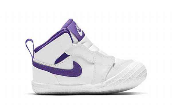 Nike Air Jordan 1 Crib Bootie Retro Basketball Sko Til Børn Lilla