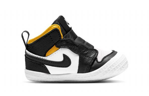 Nike Air Jordan 1 Crib Bootie Retro Basketball Sko Til Børn Sort